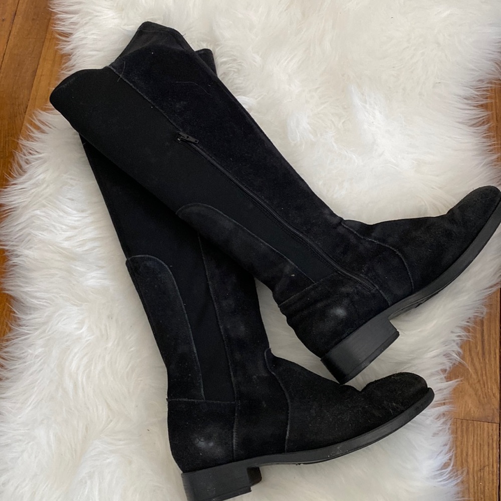 Suede over the knee, waterproof boots size 8.5